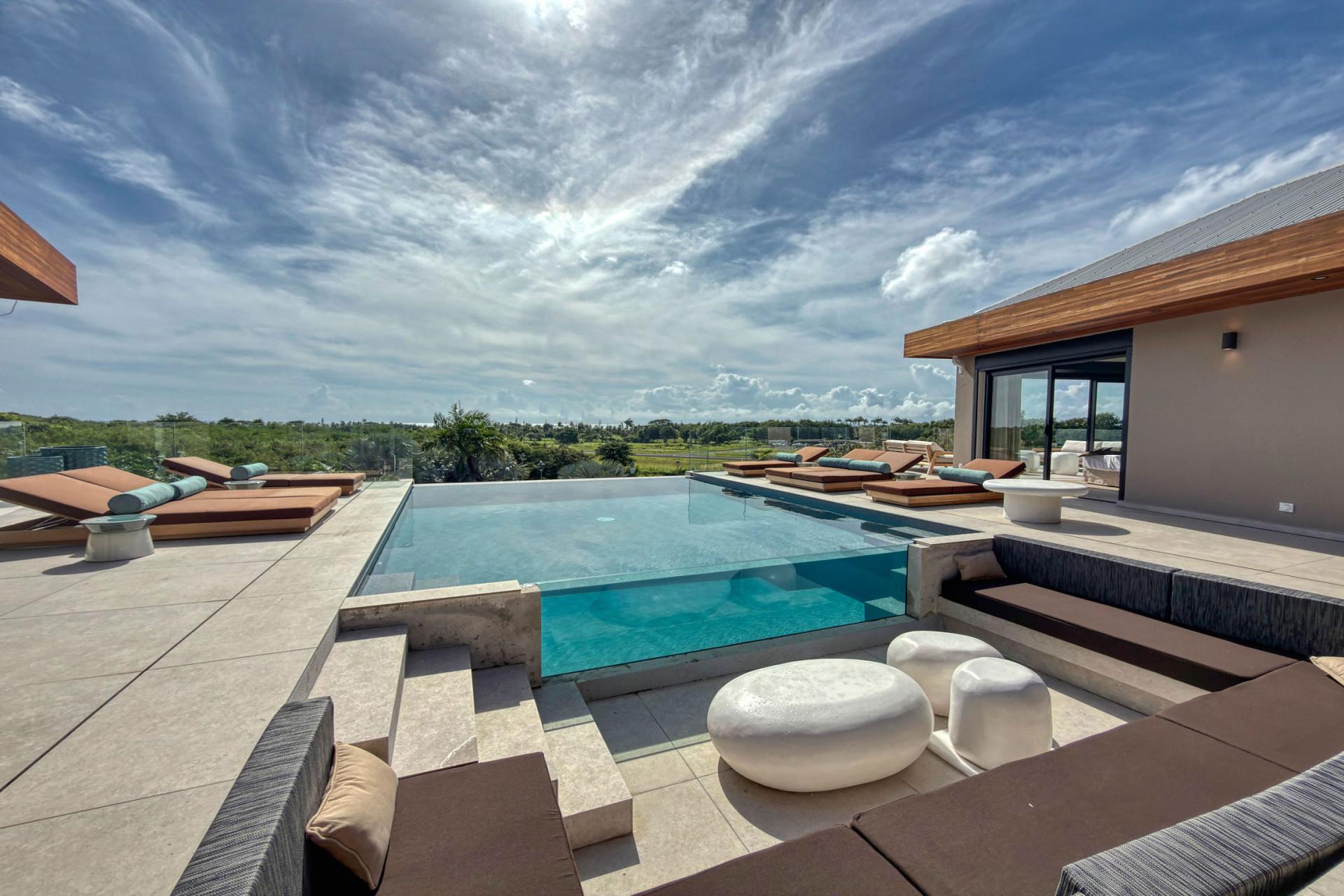 1.Location Villa piscine vue mer St François Guadeloupe_Piscine Vue mer